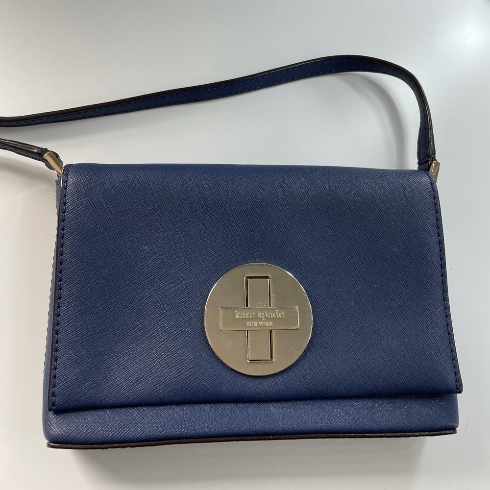 Kate Spade Newbury Turnlock Crossbody - Navy